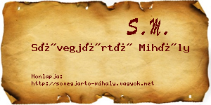 Sövegjártó Mihály névjegykártya